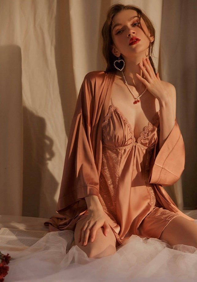 Ava Silky Soft Satin Open Slip