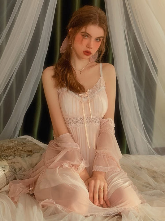 Elvira Tube-Top with pad Nightdress Robes Set