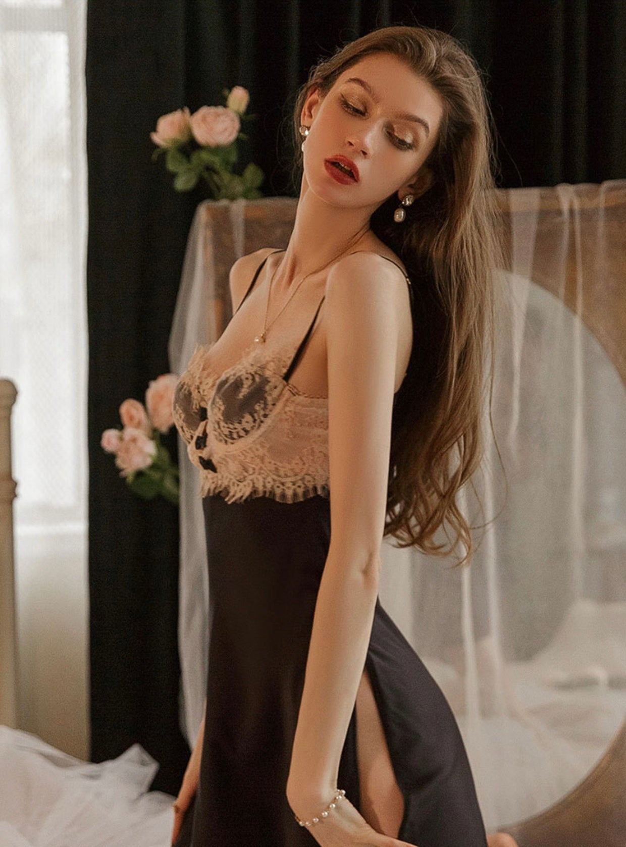 Grace Soft Satin Nightdress